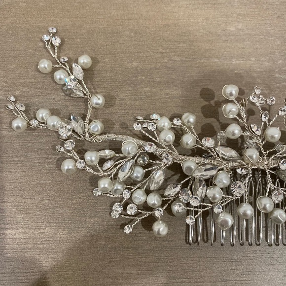 Bridal wedding Hair Piece Comb - Picture 6 of 7